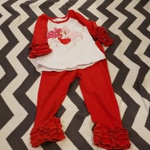 Boutique Flamingo Outfit 2t.